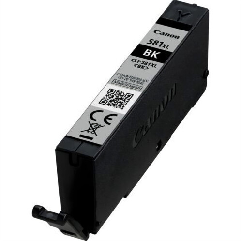Cartouche d’encre Canon CLI-581XL BK noire pigmentée, modèle grande capacité pour imprimante PIXMA