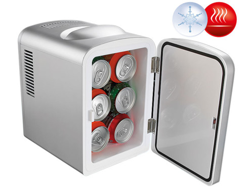 Mini réfrigérateur 2 en 1 avec prise 12 / 230 V - Gris Rosenstein & Söhne Fonction froid et chaud