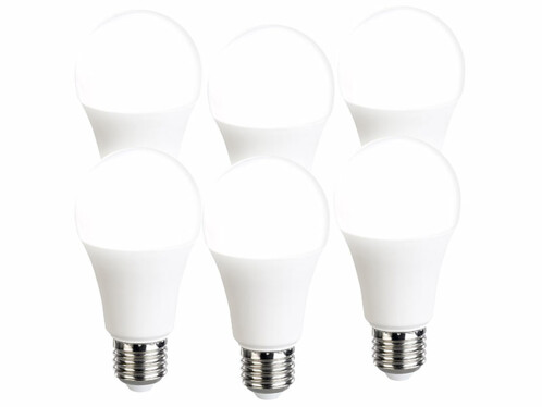 6 ampoules LED E27 à intensité variable - 1050 lm - Blanc neutre