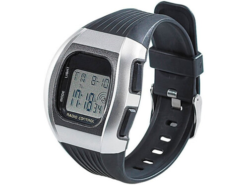 Montre bracelet radiopilotée à écran LCD ''SW-640 DCF''