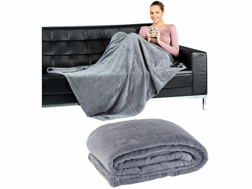 Couverture douce et légère lavable en machine idéal pour rester au chaud couché dans son canapé