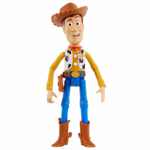 Figurine parlante de Woody dans Toy Story.