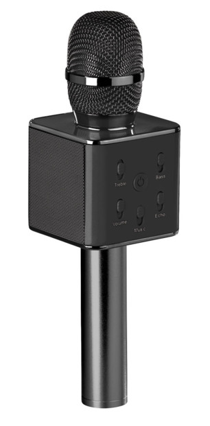Microphone Sans fil Bluetooth Cadeau de Noël pour Fête Rose Haut-parleur Portable Micro Karaoké Micro Karaoke Enfant Avec Lumières de Danse LED Clignotantes 