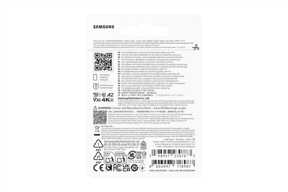 Carte MicroSD Samsung T9 avec lecteur de carte - 128 Go