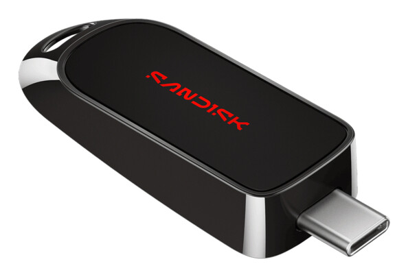 Clé USB-C 3.2 SanDisk 128 Go jusqu'à 250 Mo/s
