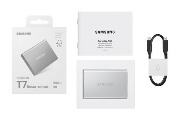 Disque dur SSD externe Samsung T7 Resurrected USB-C - 1 To