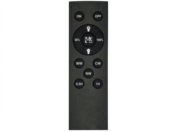 Télécommande noire des appliques murales LED Lunartec