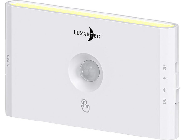 3 veilleuses rechargeables 75 lm avec détecteur de mouvement et de luminosité
