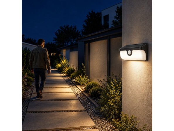 Applique solaire LED interconnectable 500 lm WL-740 avec détecteur de mouvement