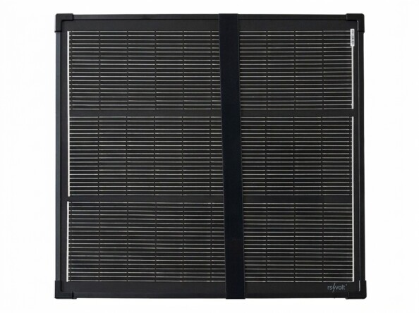 Cellules monocristallines du panneau solaire vu de face