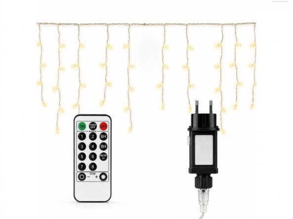Guirlande stalactite LED d'extérieur télécommandée - 5 m