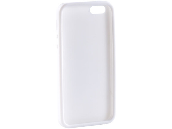 Coque de protection en silicone pour iPhone 5 / 5S / SE - blanc