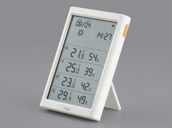 Station météo numérique Luminea blanche au design épuré