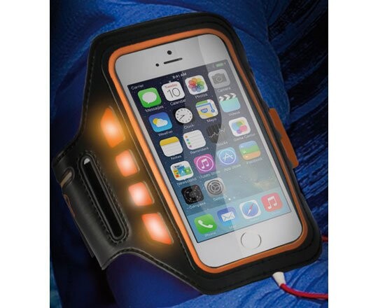 Brassard de protection pour iPhone 5 / 5S / SE avec témoins LED
