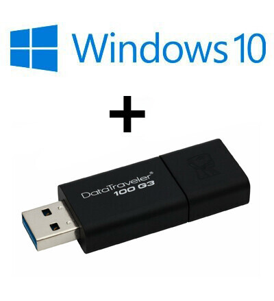 Windows 10 Home 64 bits avec clé USB 64 Go, Windows