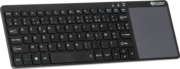 clavier ultra plat sans fil avec pavé tactile general keys