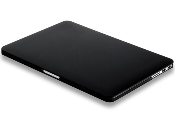 coque de protection en plastique noir pour macbook pro retina 13,3 pouces novodio