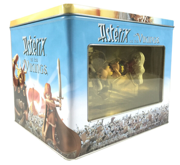 pack collector dvd astérix et les viking avec figurines astérix et obélix et livret code de goudurix