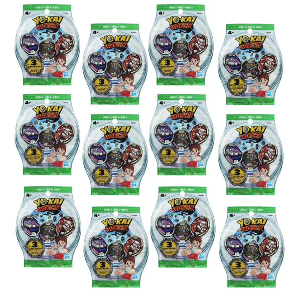 Sachets de 3 médailles Yo-Kai Watch (Série 3) - x12