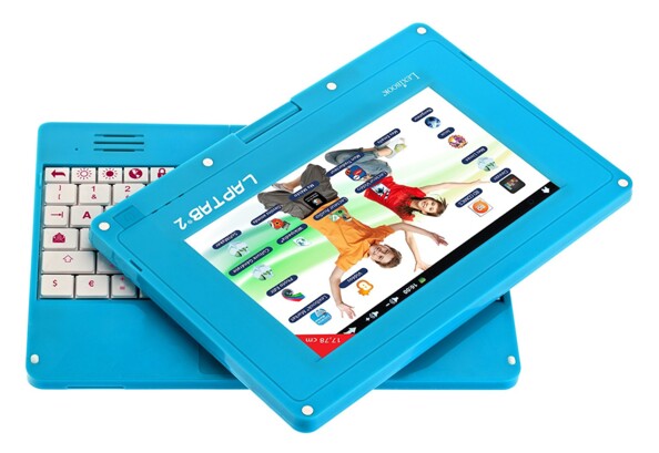 mini tablette tactile educative pour enfants avec clavier detachable lexibook laptab2