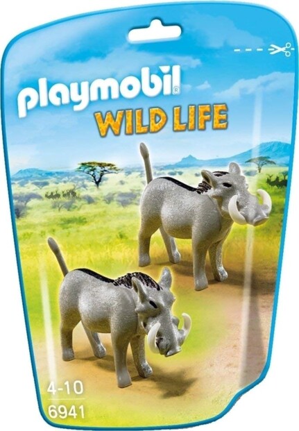 Playmobil Le Zoo Wild Life N°6941 deux phacochères.