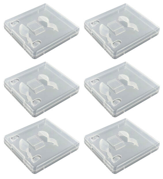 6 boîtiers transparents pour clés USB