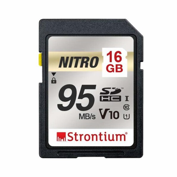 Carte SDXC Strontium Nitro U1 de 16 Go.