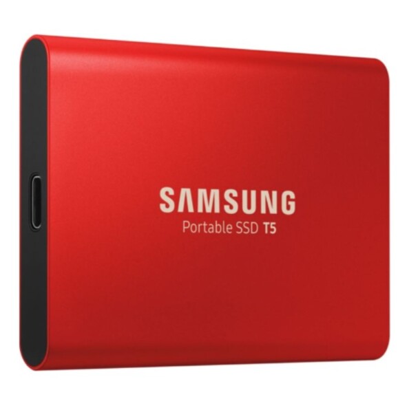 Disque SSD externe T5 rouge métal 500 Go