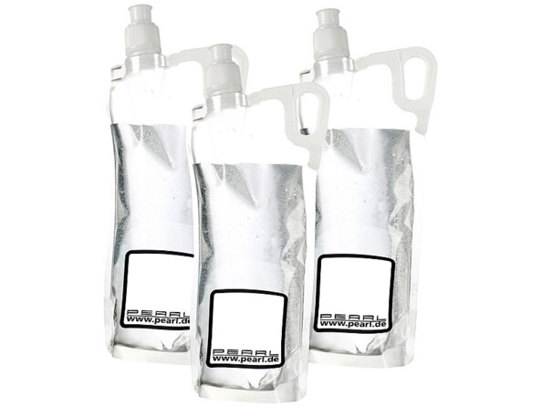 Bouteille d'eau pliable 700 ml bouteilles d'eau pliable réutilisable sac à  eau sac