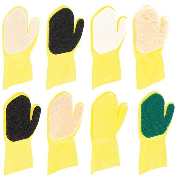 Assortiment de gants de nettoyage - pour main droite