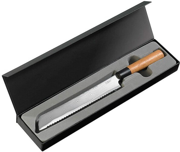 Couteau à pain en Damas - 22,5 cm 