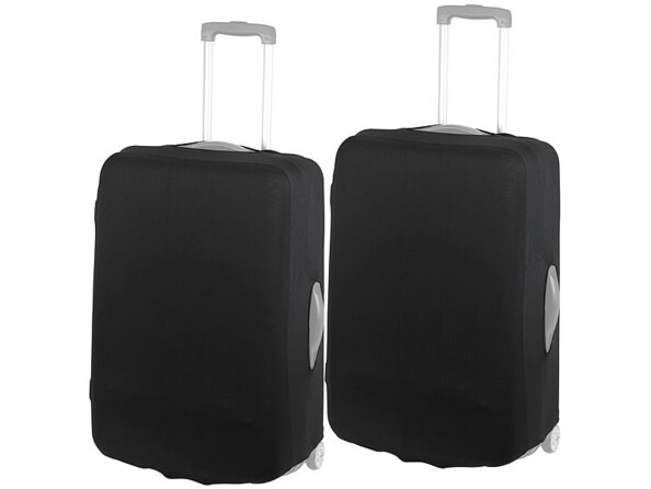2 housses de protection élastiques pour valise jusqu'à 63 cm - Taille L
