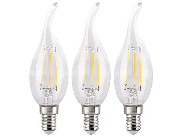 Ampoule LED connectée E14 flamme 5,8W blanc chaud blanc froid et lumière du  jour