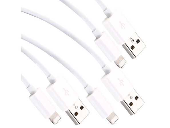 Lot de 3 câbles USB-A vers Lightning, par Callstel