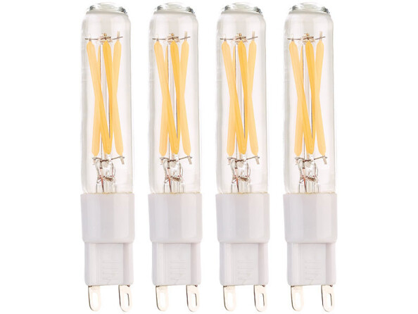 4 ampoules G9 LED à filament blanc 3,6 W / 360 lm