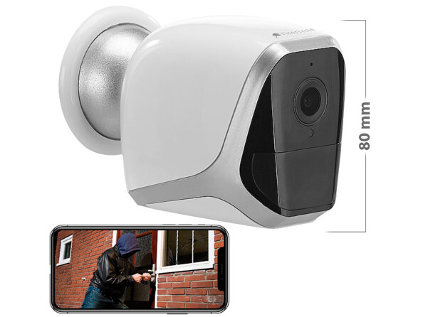 7Links caméra d'extérieur avec Batterie IP Full HD connectée et Intell