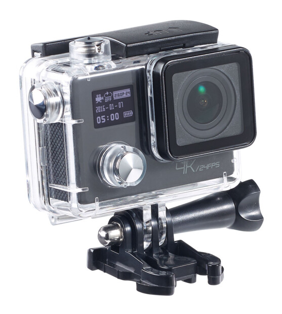 caméra sport 4k auvisio avec capteur sony et boitier etanche plongee 30 m
