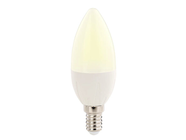 Lot de 4 ampoules bougie LED E14 480 lm 270° A+ - 6 W - blanc chaud