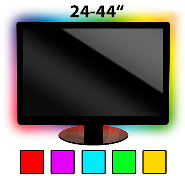 Kit de rétroéclairage LED pour TV - 44'' max - RVB
