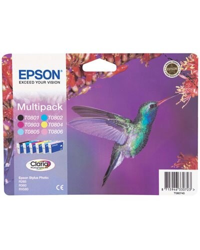 Multipack Epson "Colibri" T080740 - CMJN Epson
