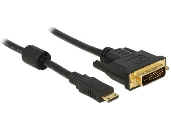 Câble mini HDMI vers DVI 24+1 Delock - 1 m