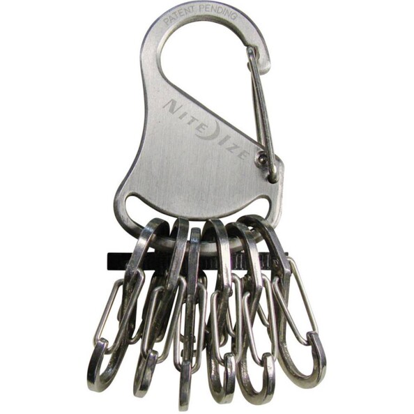 Porte-clés NiteIze avec 6 mini mousquetons KeyRack Locker.