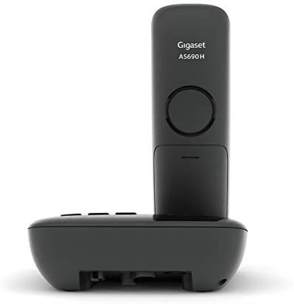 L'arrière du téléphone fixe AS690A Solo noir