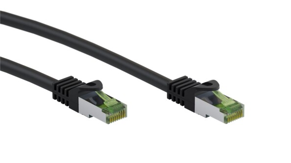 Câble réseau RJ45 Cat. 8.1 S/FTP 5 m coloris noir de la marque Goobay