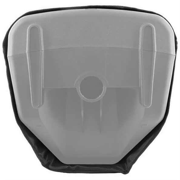 Dessous de la housse de protection avec ouverture pour pieds de support de l'enceinte et orifice de fixation
