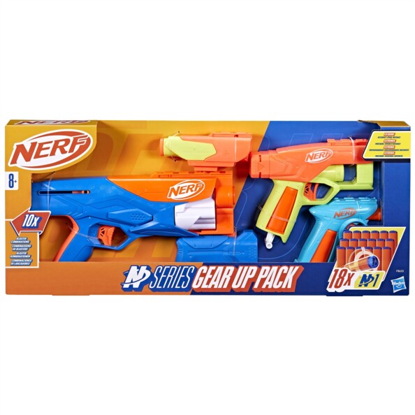 Emballage bicolore du pack de blasters Nerf N Series