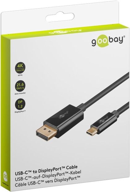 Câble USB-C mâle vers DisplayPort mâle - 1 m