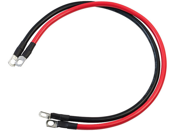 Câble De Batterie 100 Cm - Section 10 Mm² - Cuivre Flexible Avec Cosses à œillets M6 - Pour Voiture, Moto, Bateau, Solaire