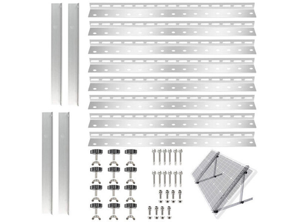 Support en aluminium incliné pour panneau solaire jusqu'à 150 W