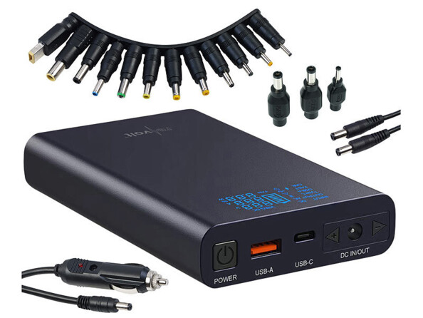 Batterie de secours ultracompacte 5000 mAh 2,4 A avec 2 ports USB PB-160